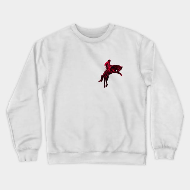 Wild Saddle 1 Crewneck Sweatshirt by Horsemansrodeo